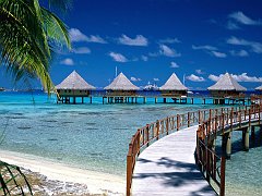 Walkway to Paradise, Tiputa, Rangiroa, French Polynesia
